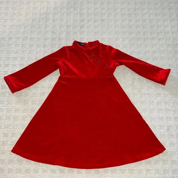 long sleeve dress 4t Oasis Teal Bamboo Girls' Long Sleeve Dress 4T